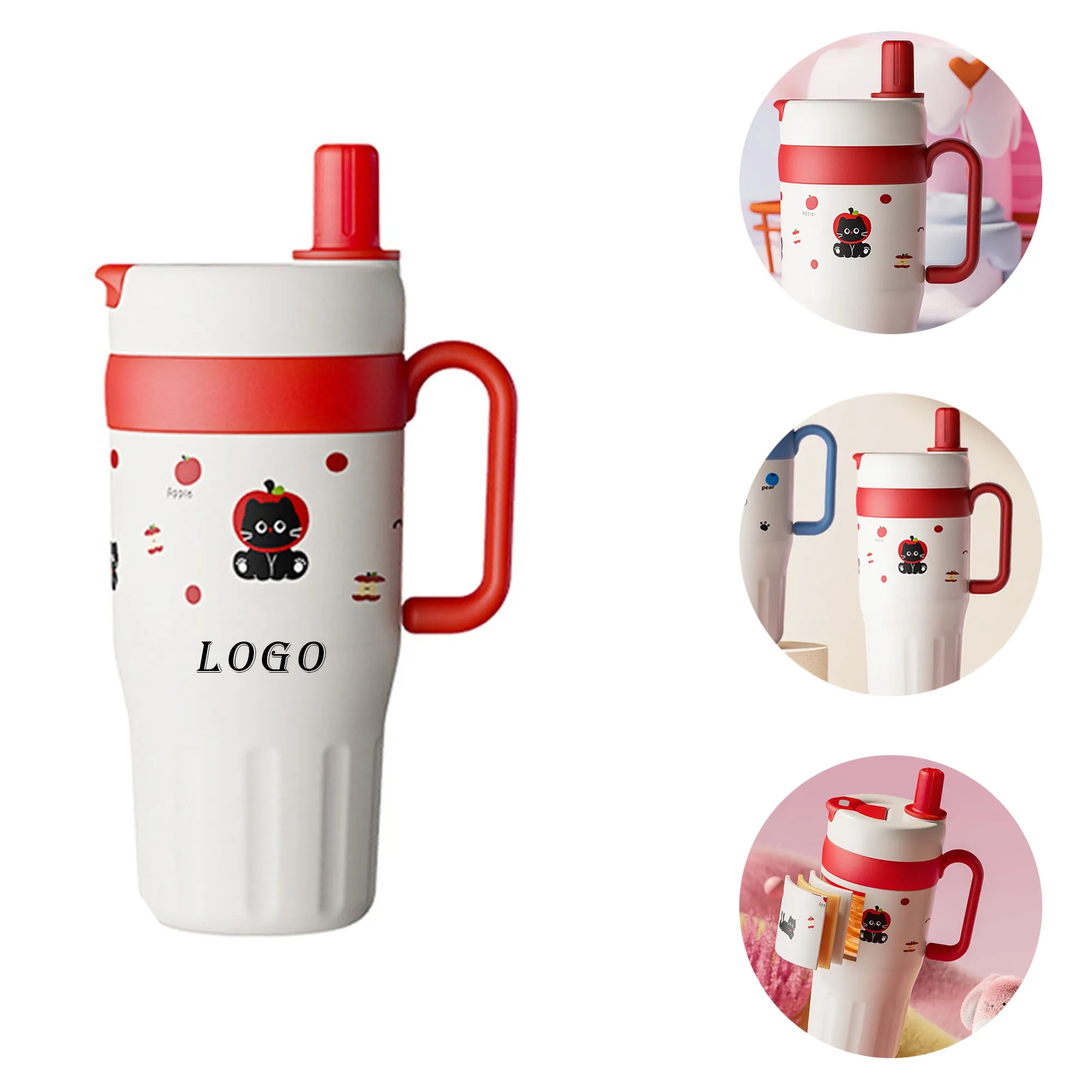 Stainless Steel Water Cup With Logo For Drinking, Coffee