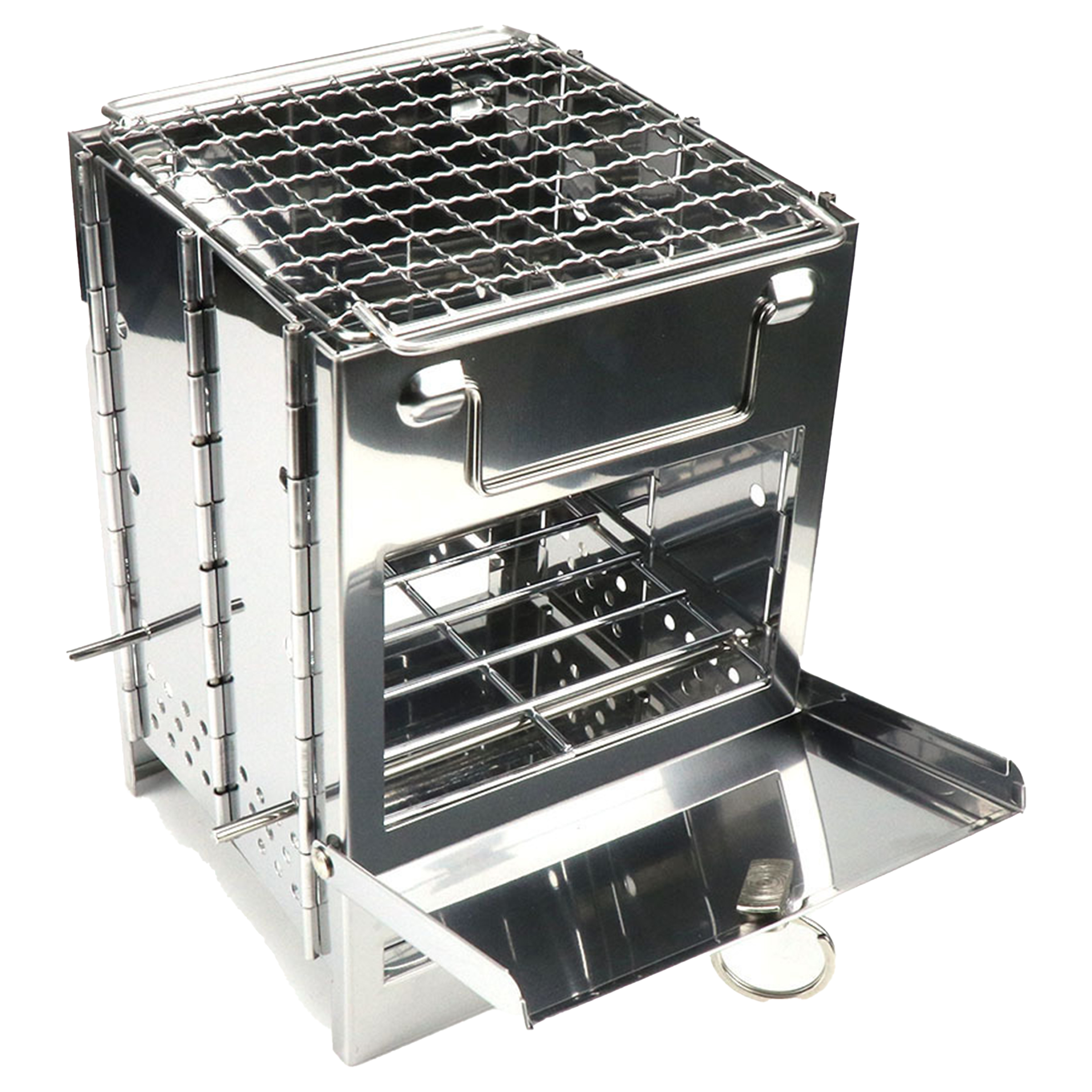 Stainless Steel Camping Firewood Stove 5