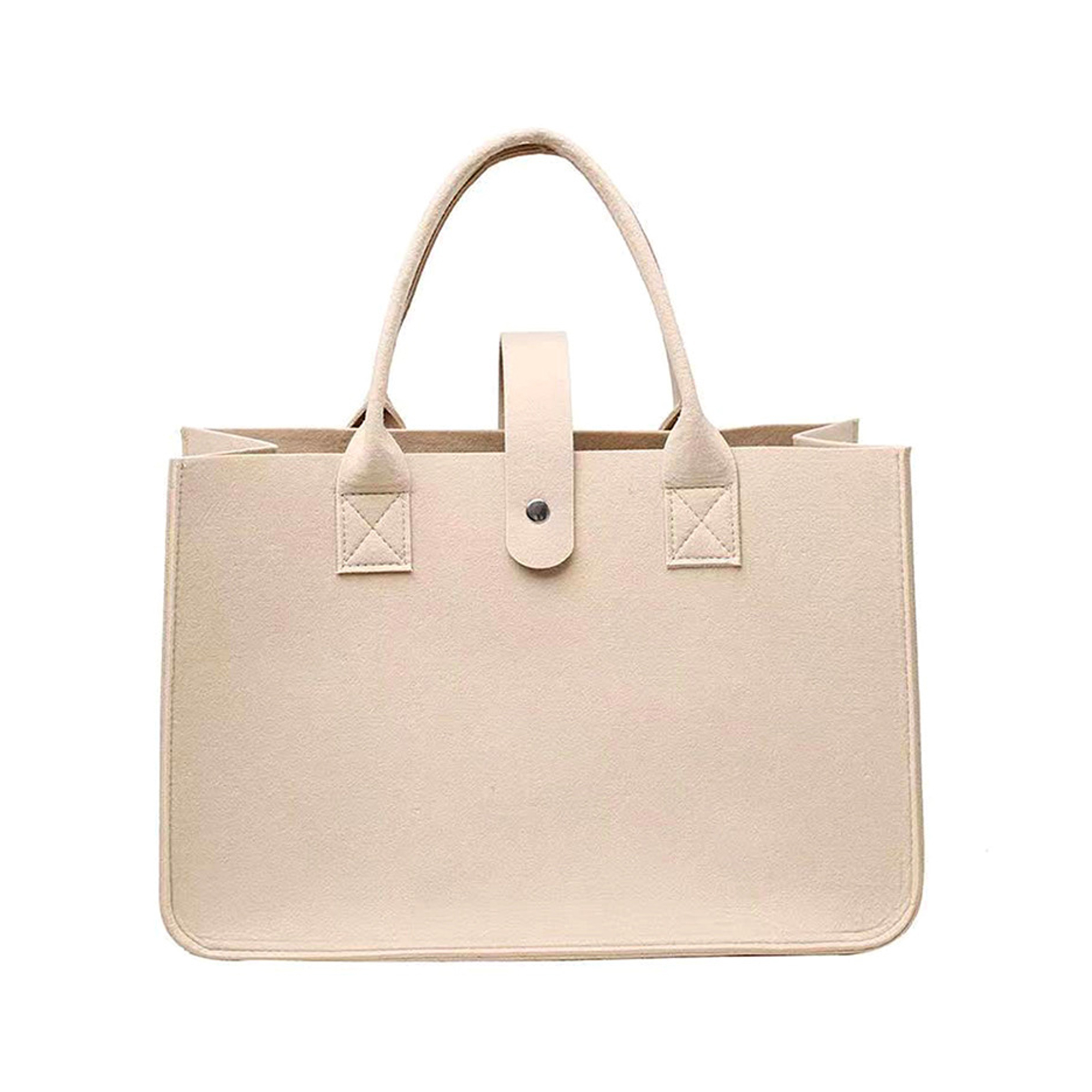 Custom Reusable Durable Large Felt Tote Shopping Bag 4