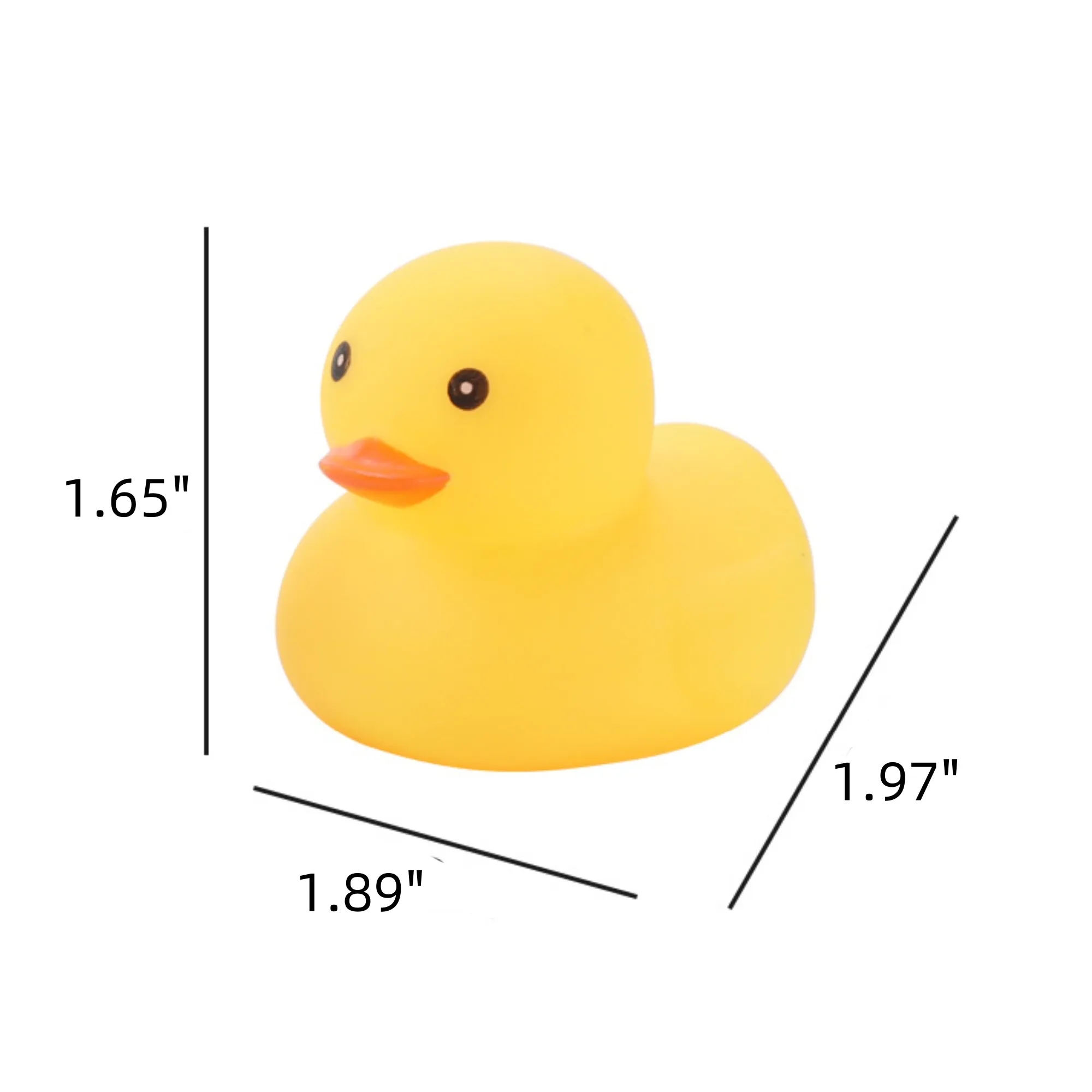 Mini Colorful PVC Squeaky Rubber Duck Bath Toy 5