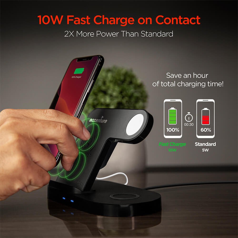 HyperGear 3-in-1 Wireless Charging Dock 10