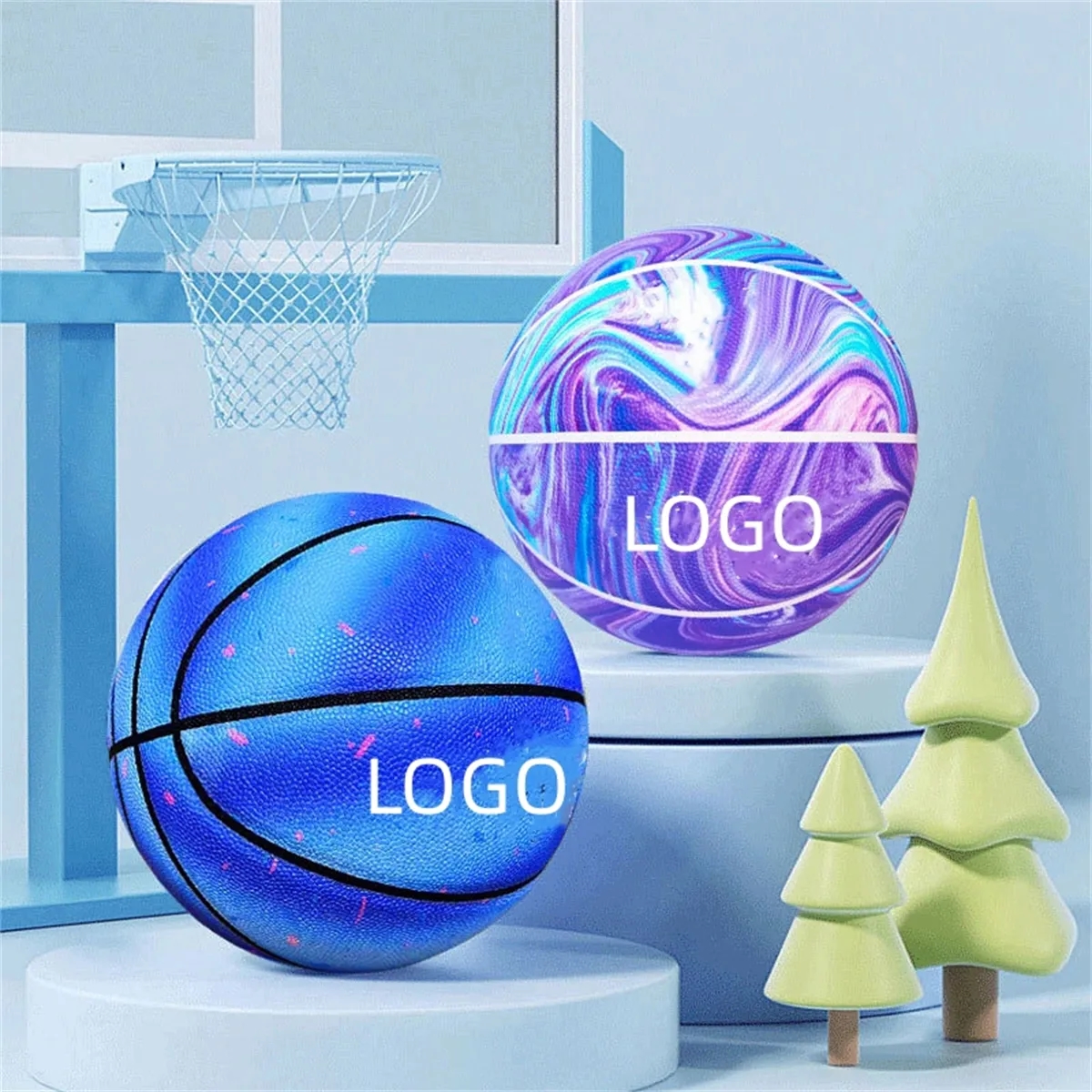 Rubber Basketball Size 7 (29.5 inches) 6