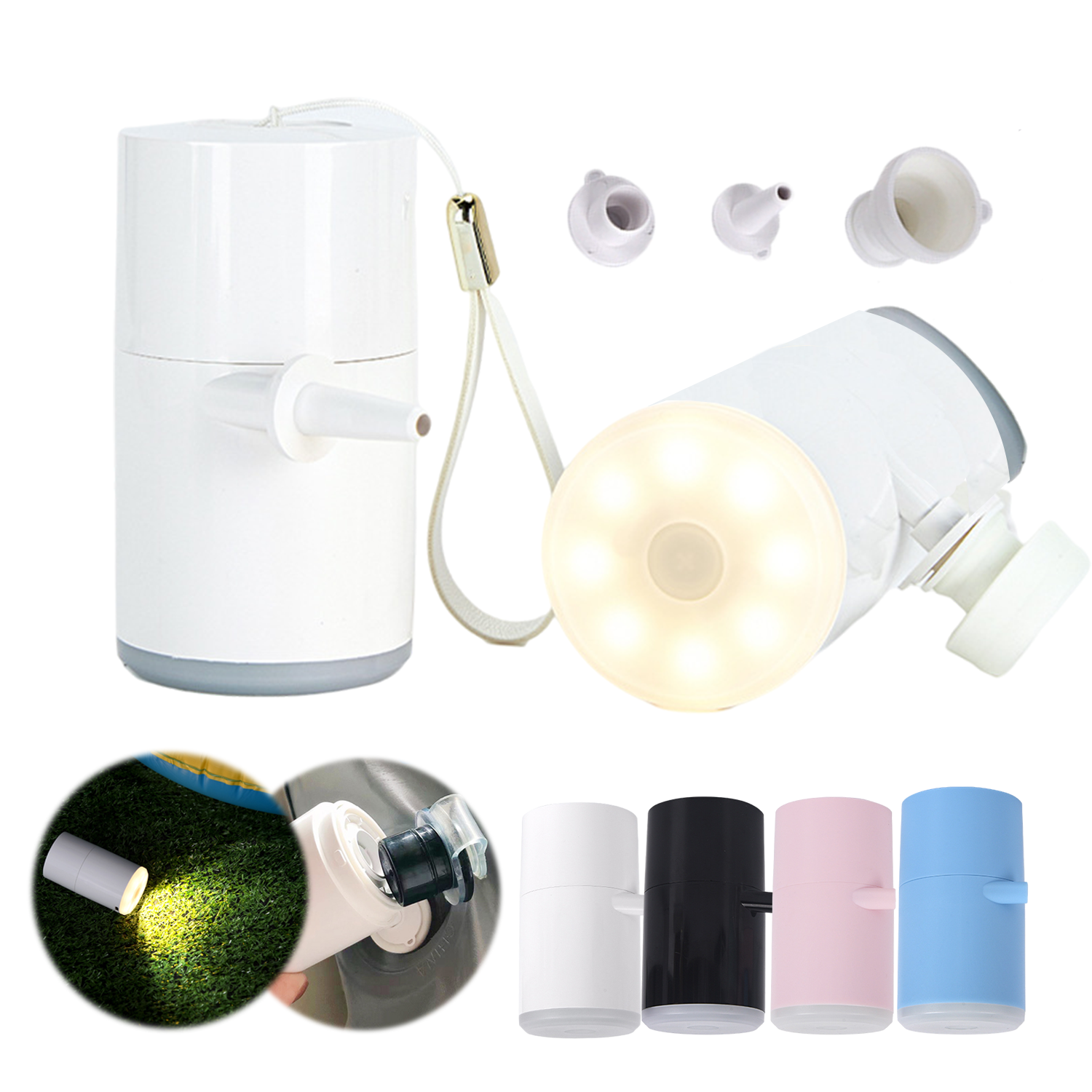 Mini Rechargeable Air Pump With Light 3