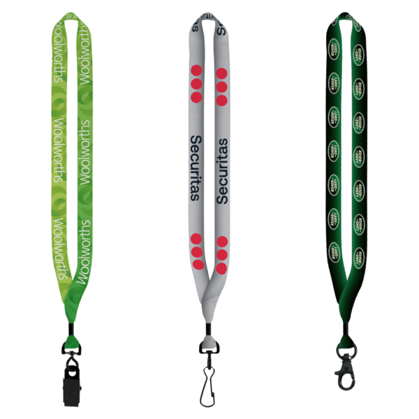 3/4" rPET Dye-Sublimated Lanyard w/ Metal Crimp & Metal Split-Ring 2