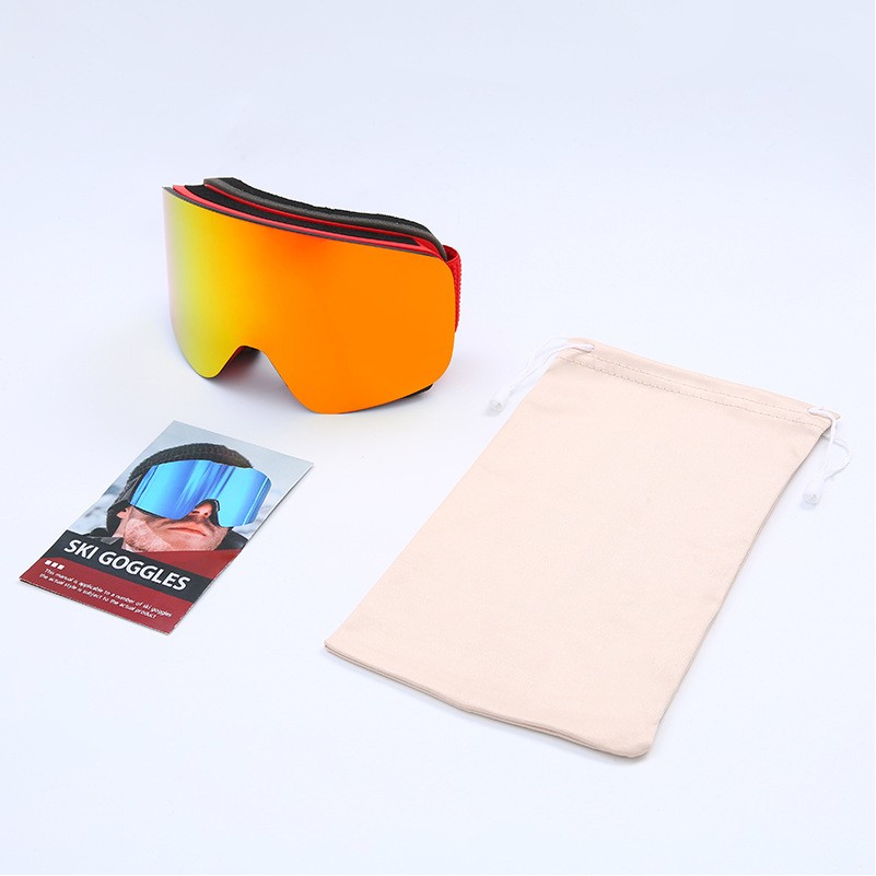 Magnetic Double-Layer Anti-Fog UV400 Protection Snow Goggles 1