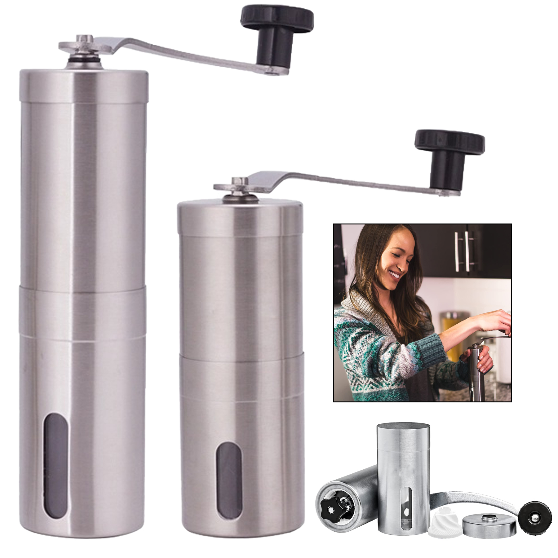 Stainless Steel Manual Coffee Grinder 1