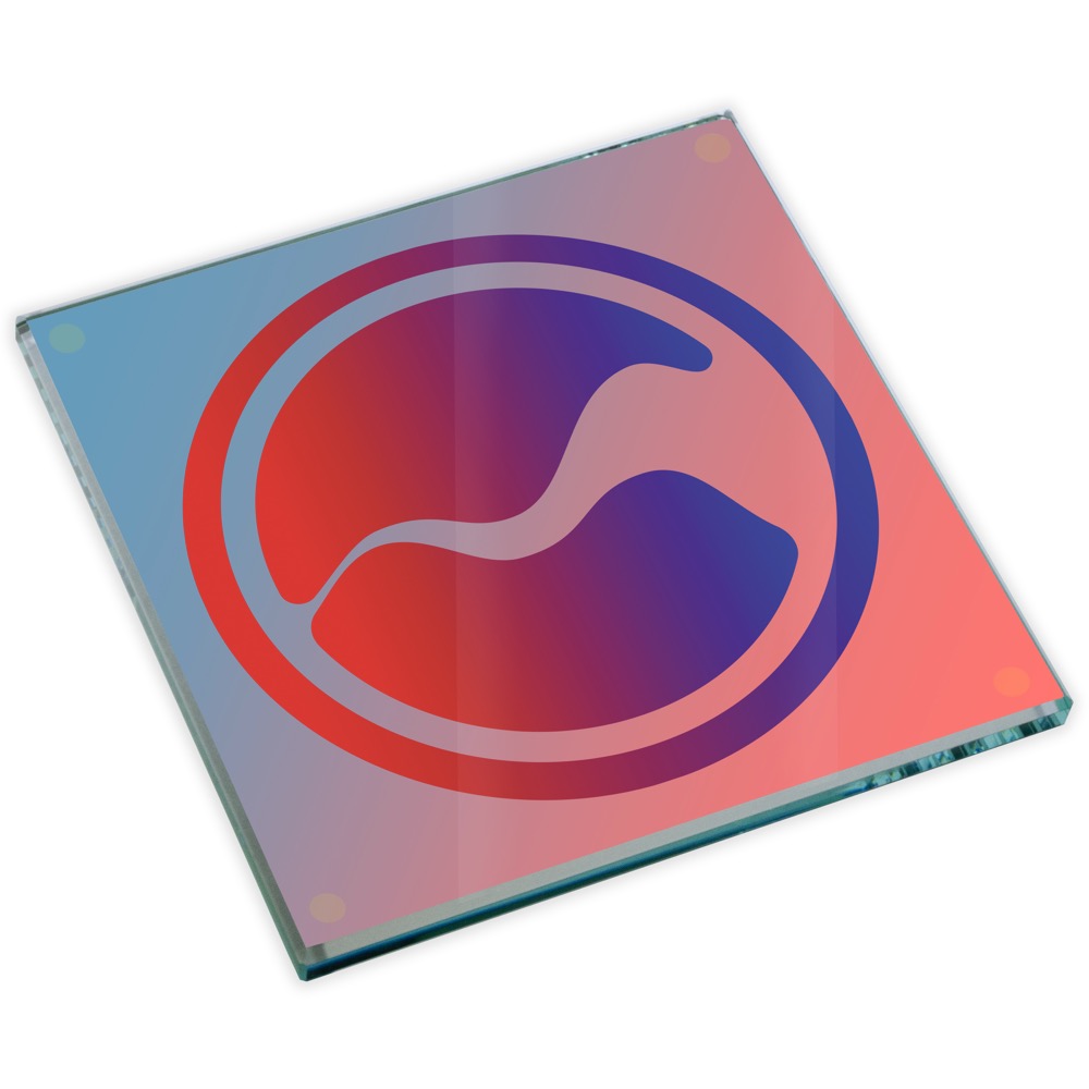 Nanobrite Square Glass Coaster 2
