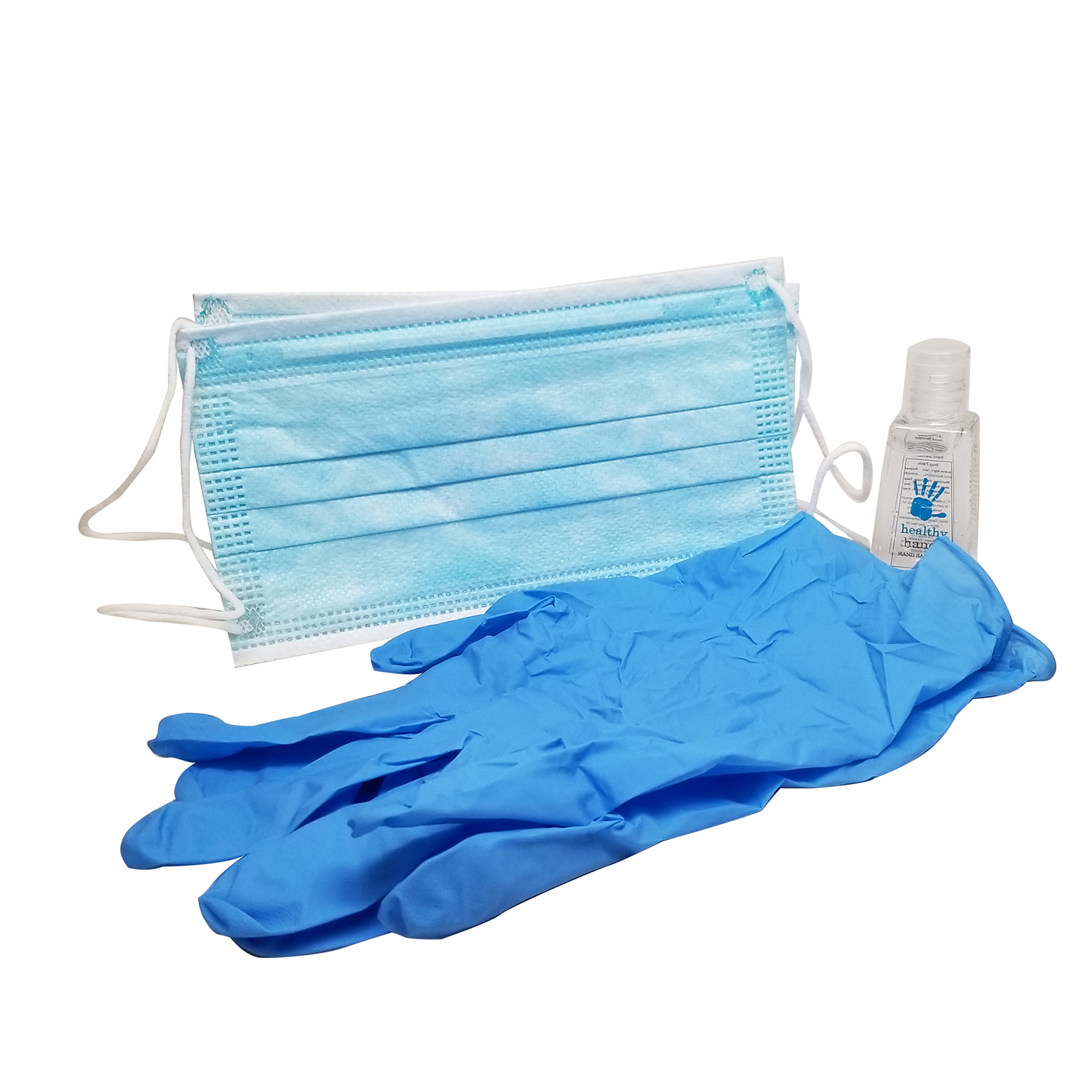 Mask, Hand Sanitizer, Glove Kit 10