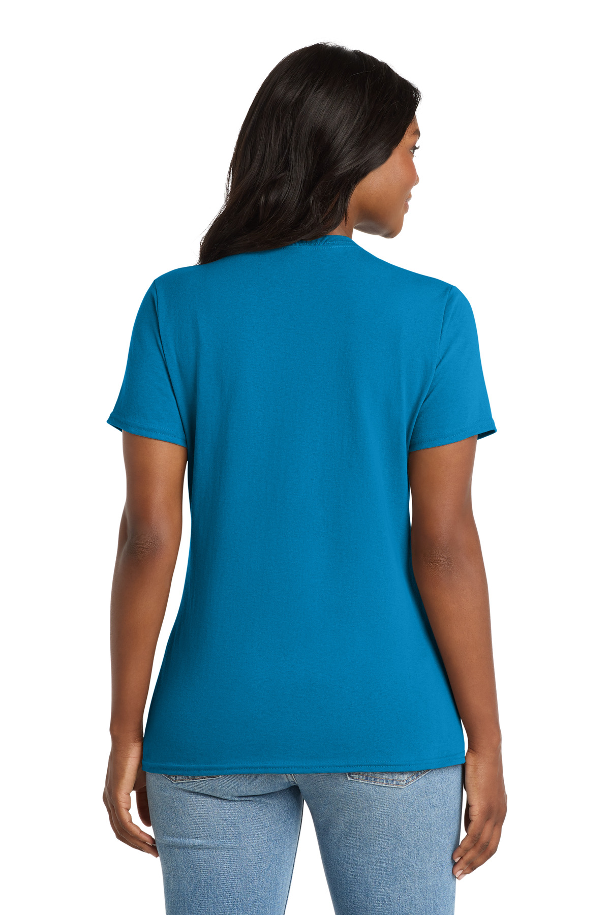 Port & Co Women's Core Cotton V-Neck Tee. LPC54V 154