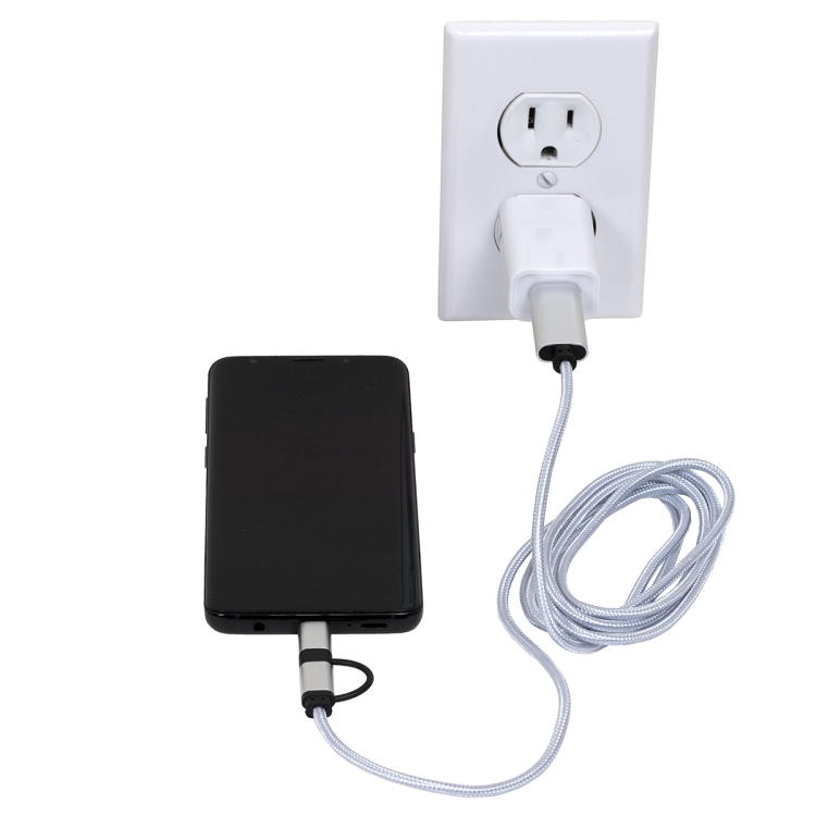 "OSLO" 5-in-1 Braided 6 Ft. Long Cell Phone Charging Cable 6