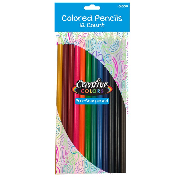 Colored Pencils - 12 Pack Pre-sharpened 2