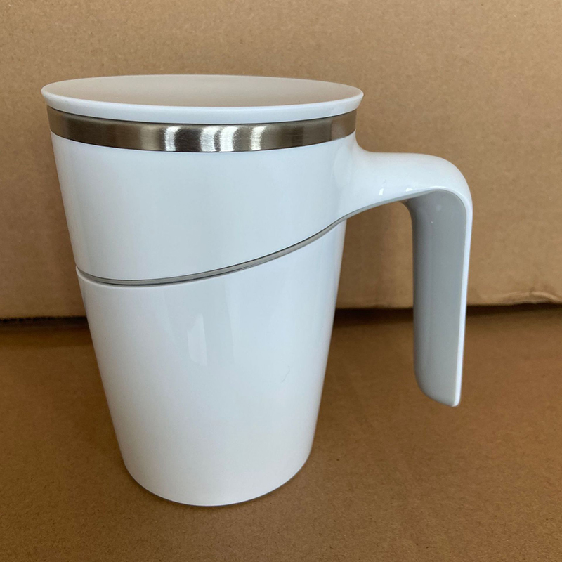 470ML Simple Modern Travel Insulated Mug w/Handle and Lid 12