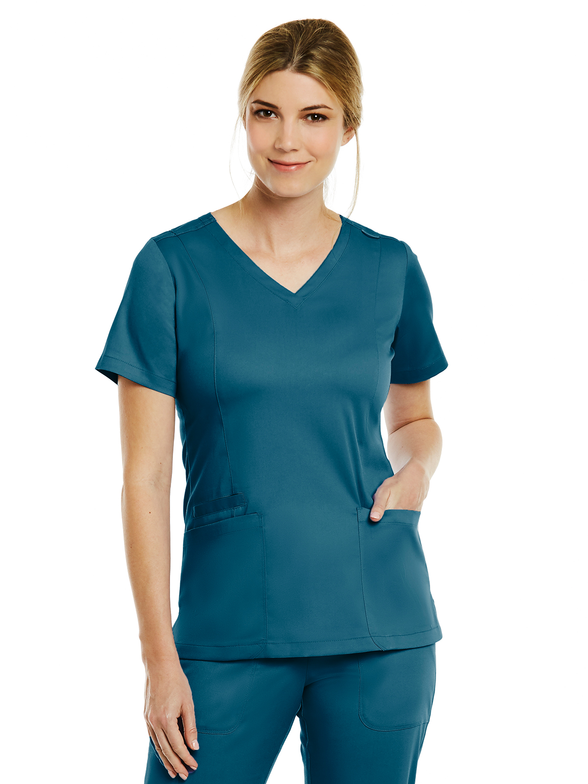 Maevn - Matrix - Women's Three-Pocket V-Neck Top 1