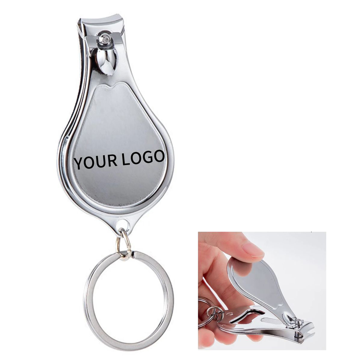 Compact Clipper Keychain with Opener 2