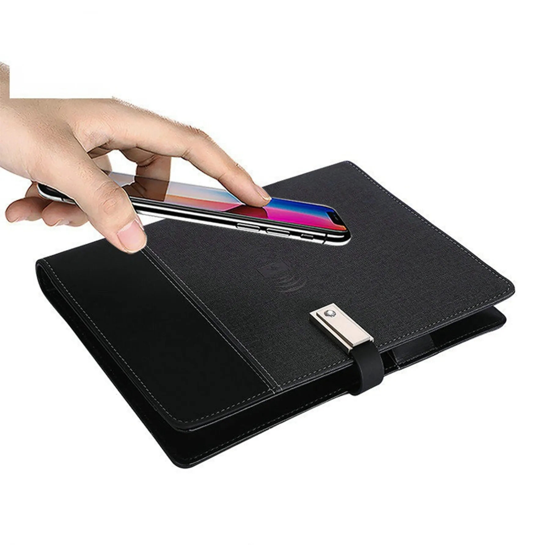 Qi Wireless Charging Notebook With 8000mAh Power Bank 4