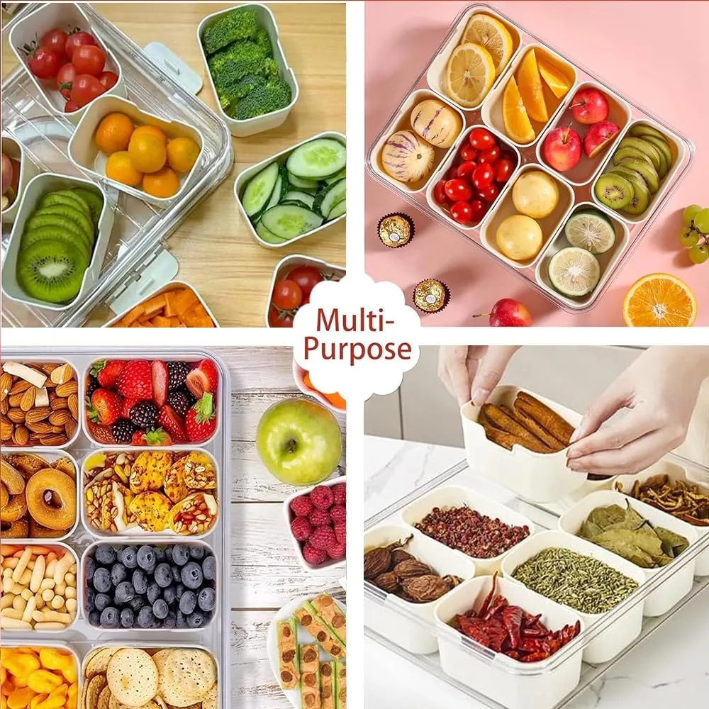 Portable Snackle Box Container Veggie Serving Tray 8