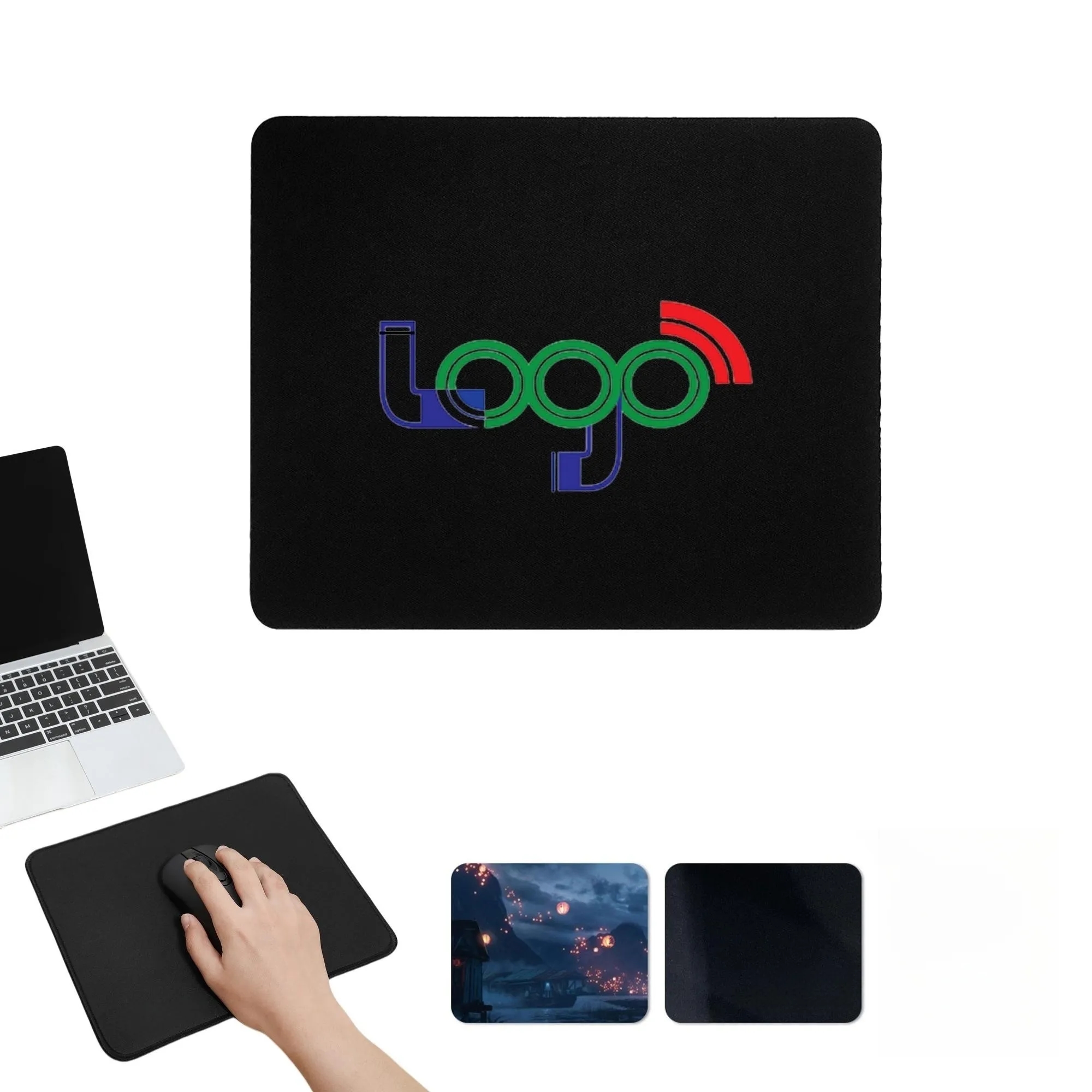 MOQ 50 PCS Thin Gaming Square Rubber Mouse Mat Pads FASHION 3
