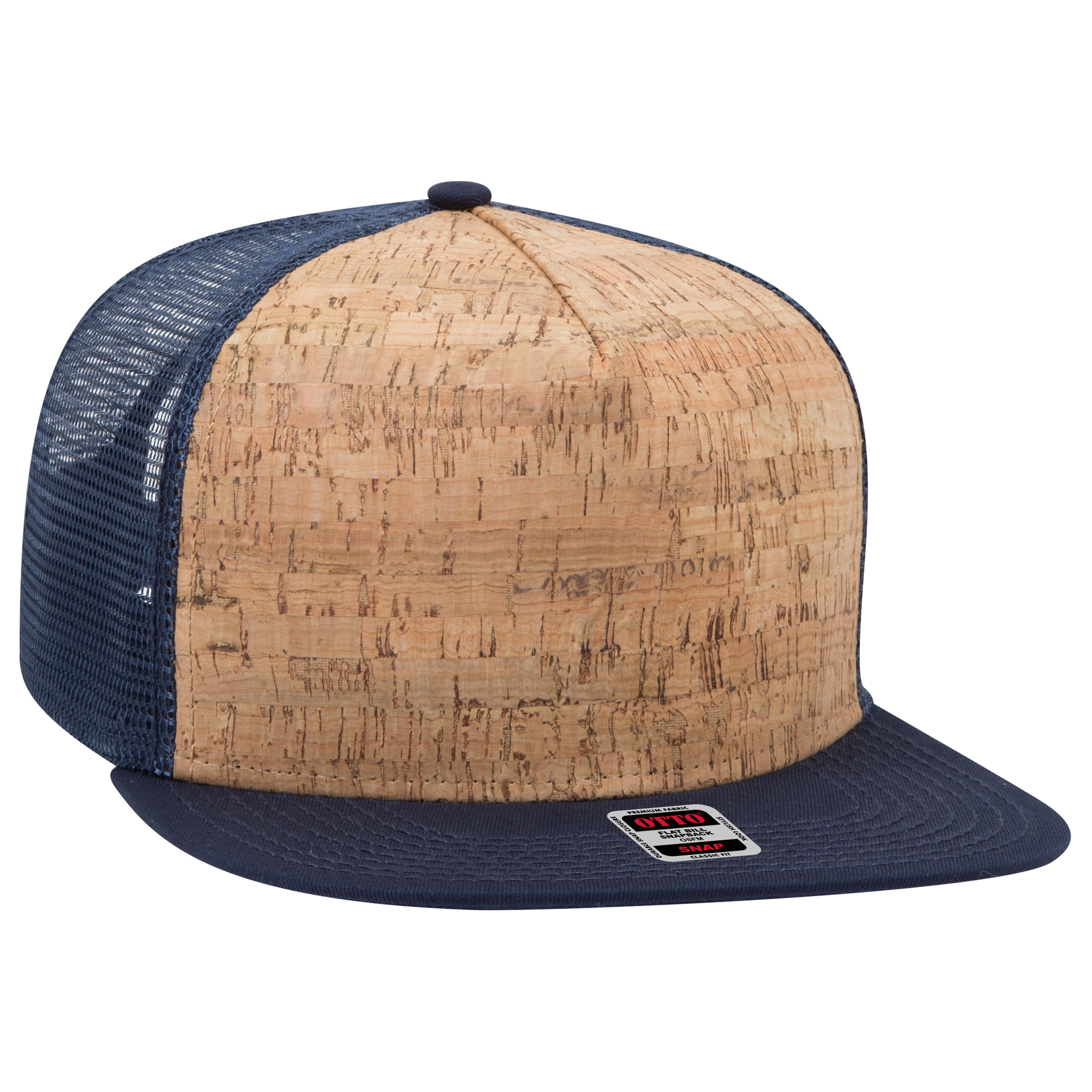 OTTO CAP® OTTO SNAP 5 Panel Pro Style Mesh Back Trucker Snapback Hat 18