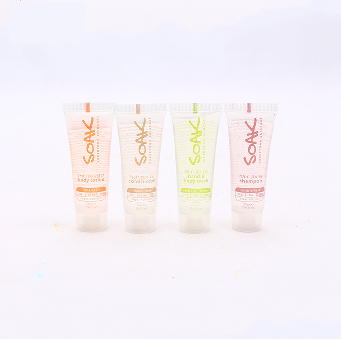 1oz Travel Size Shampoo/Body Wash/Lotion 7