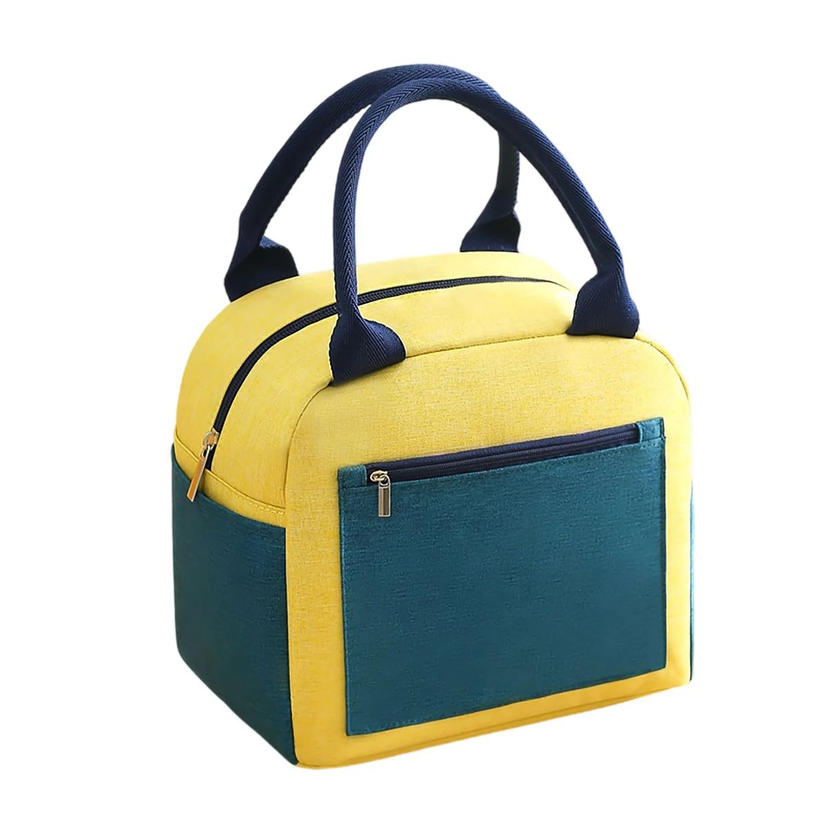 Insulated Oxford Lunch Bag with Side Mesh Pocket 7