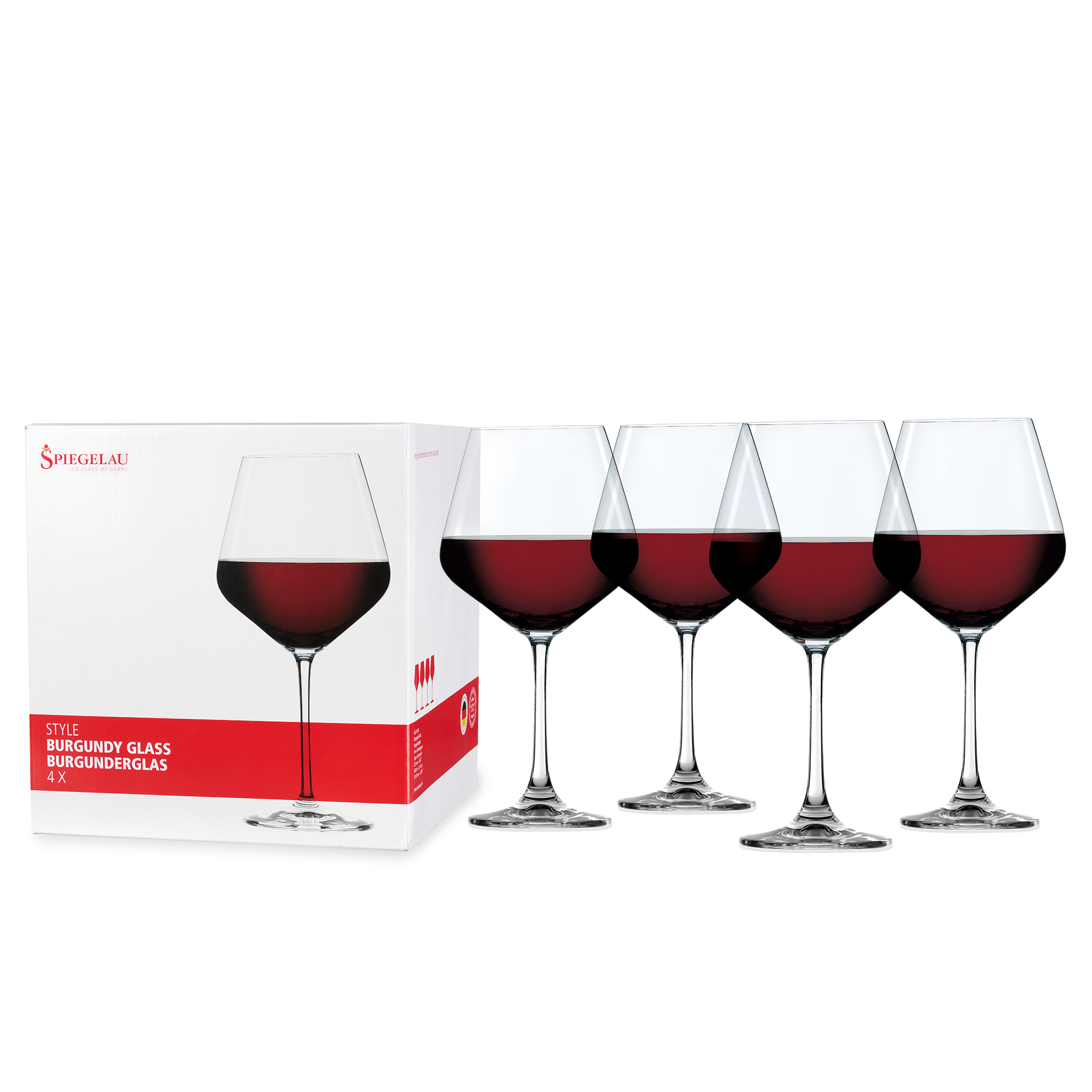 Spiegelau Style 22.6 oz Burgundy Glass, set of 4 3
