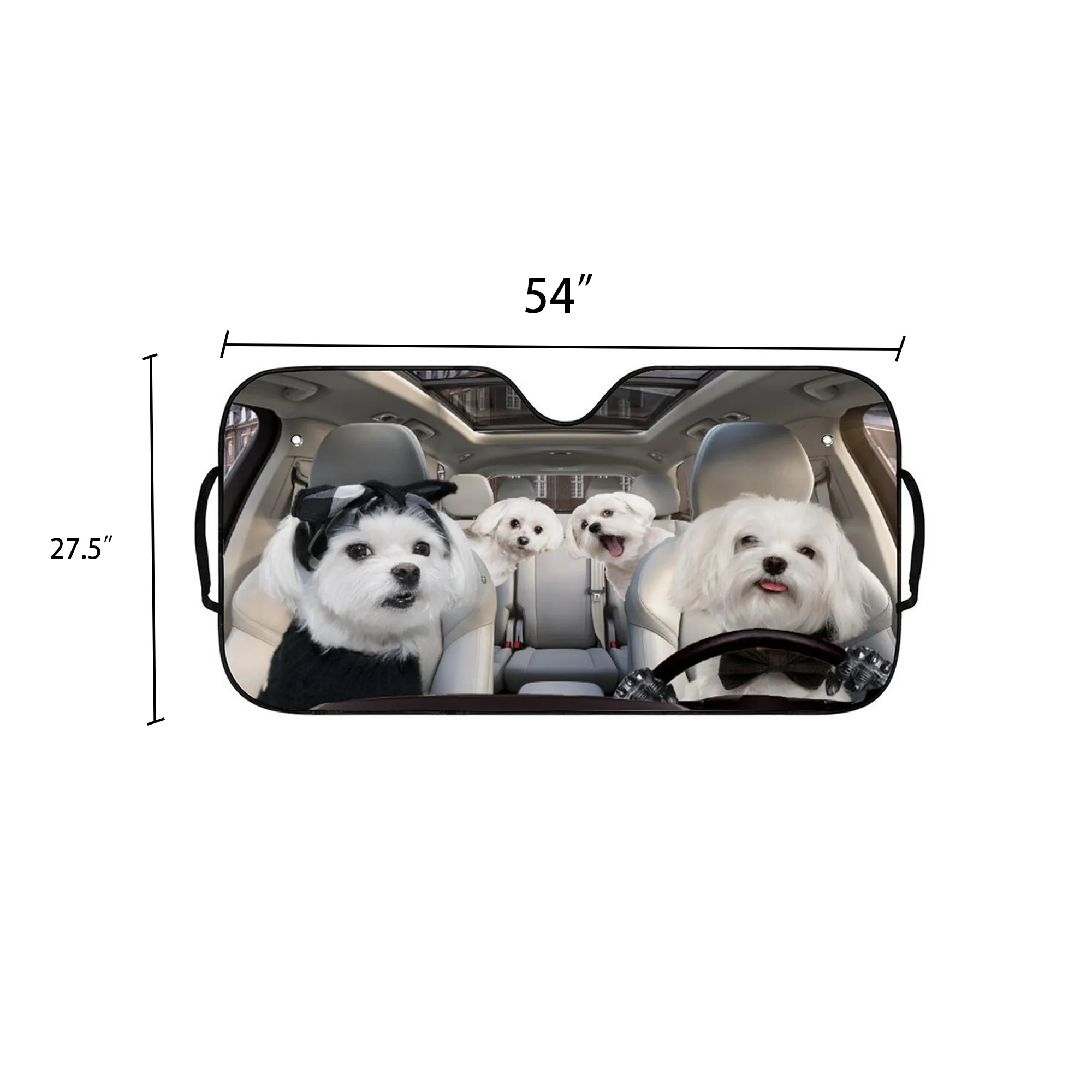 Custom Full Color Aluminum Foil Car Sunshade 3