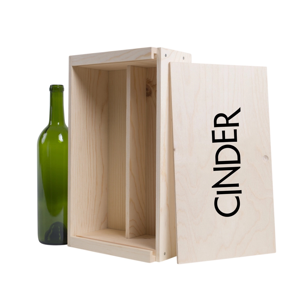 2-Bottle Wood Wine Box 7