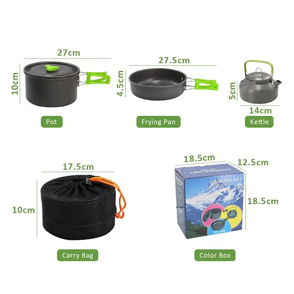 Portable  Camping Cookware Set 1