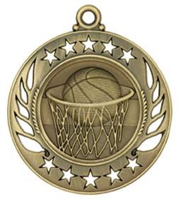 Basketball Galaxy Medal, 2 1/4" 2