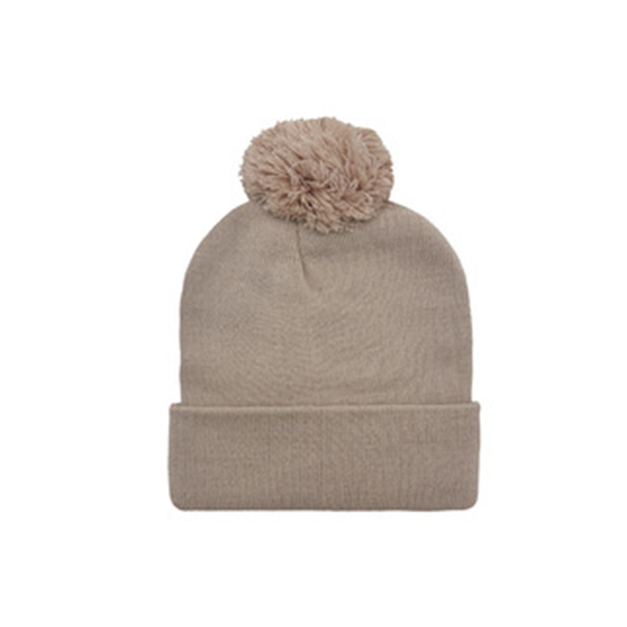 Winter Pom Knit Hat With Jacquard Logo 17