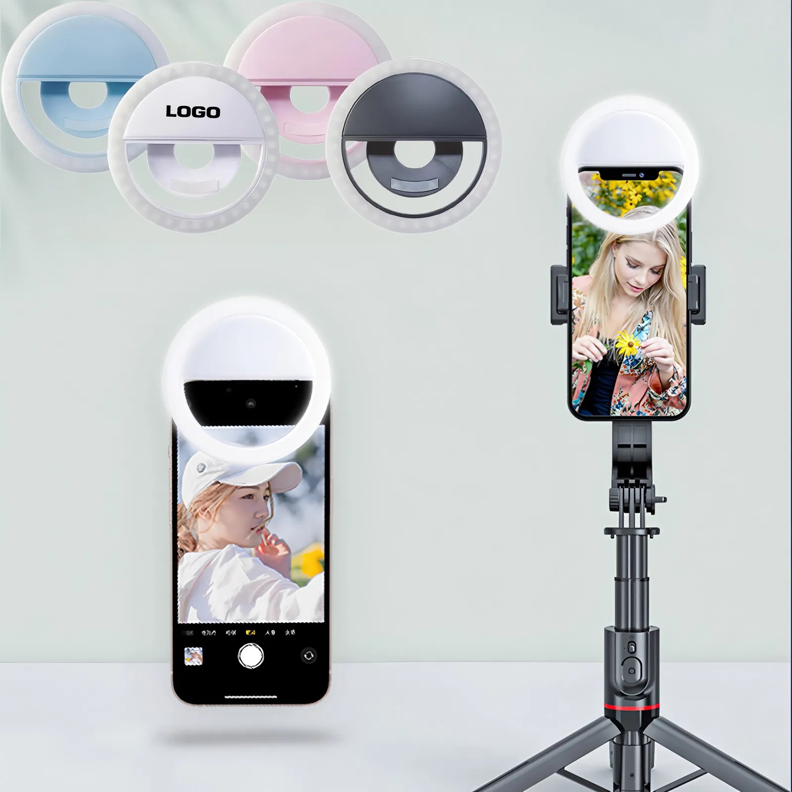 Clip On LED Selfie Ring Light 7
