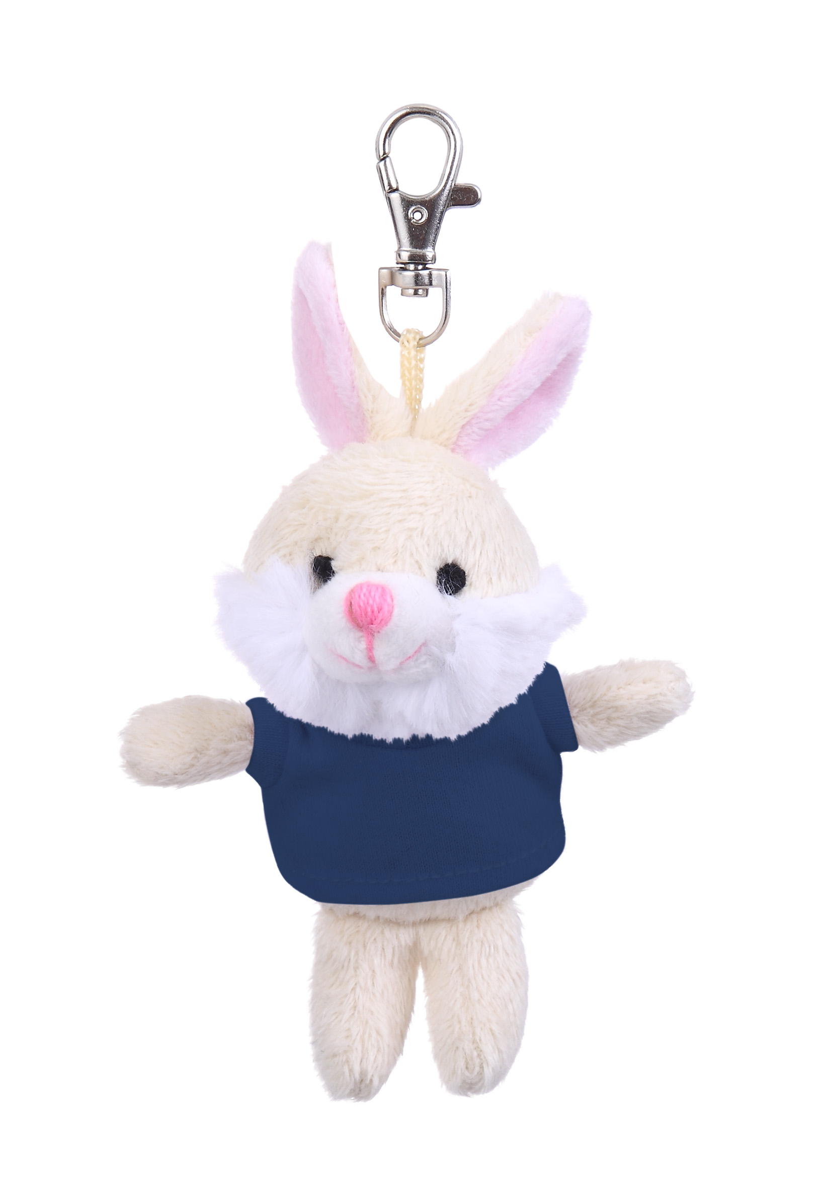 Soft Plush Bunny Keychain with Tee 10