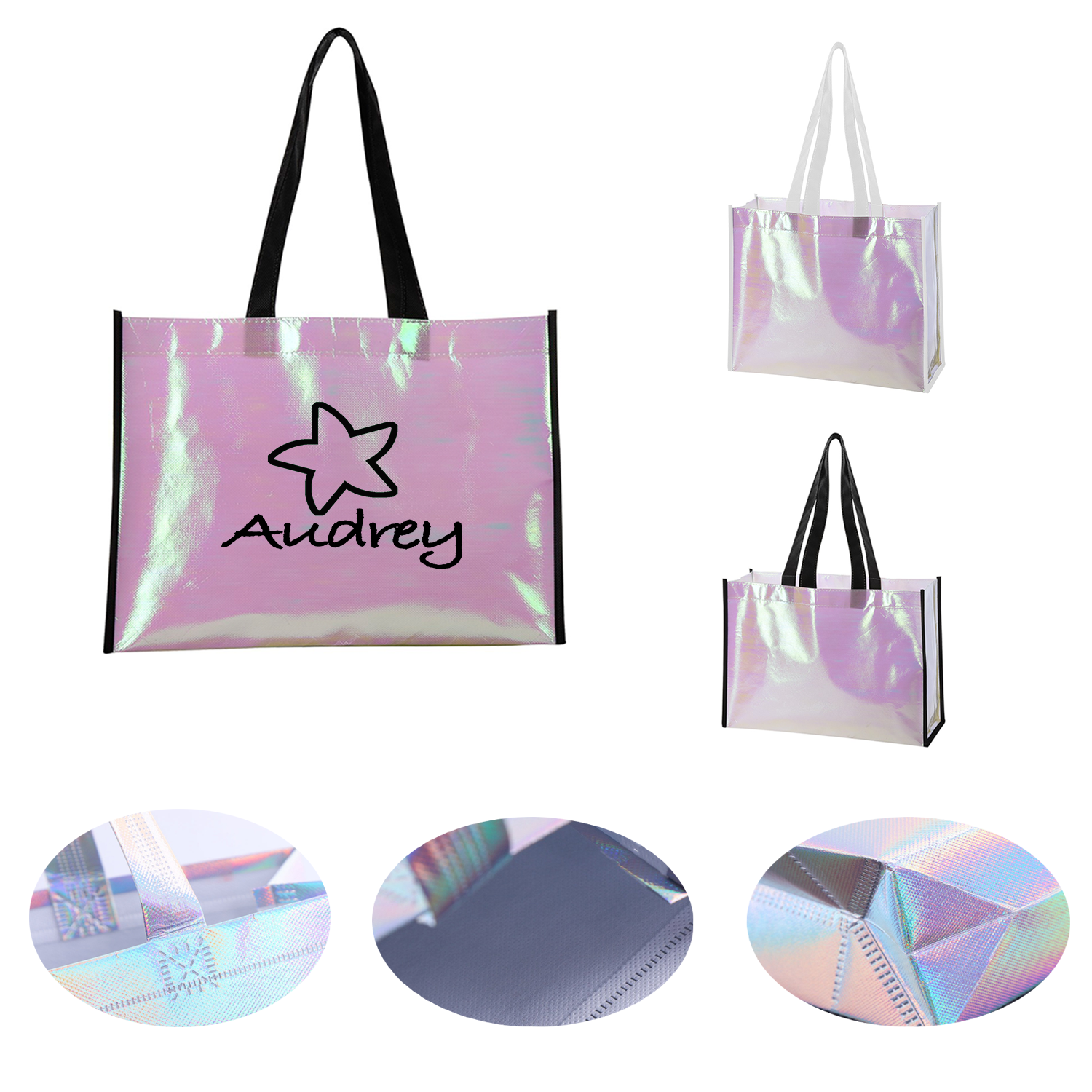 Mini Pearl Laminated PVC Tote Bag 2