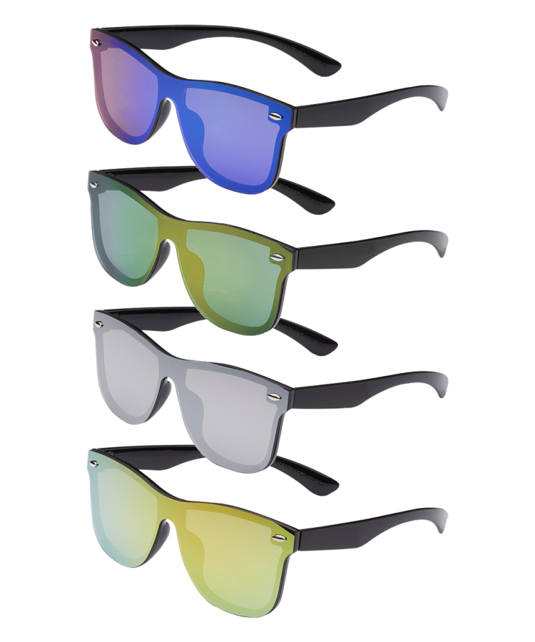 Unique Mirrored Malibu Sunglasses 1