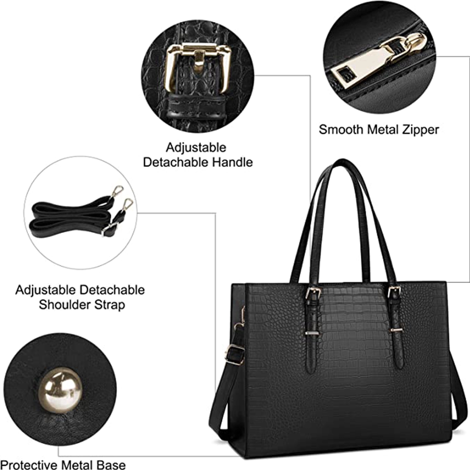 Laptop Bag For Women 15.6 Inch 4