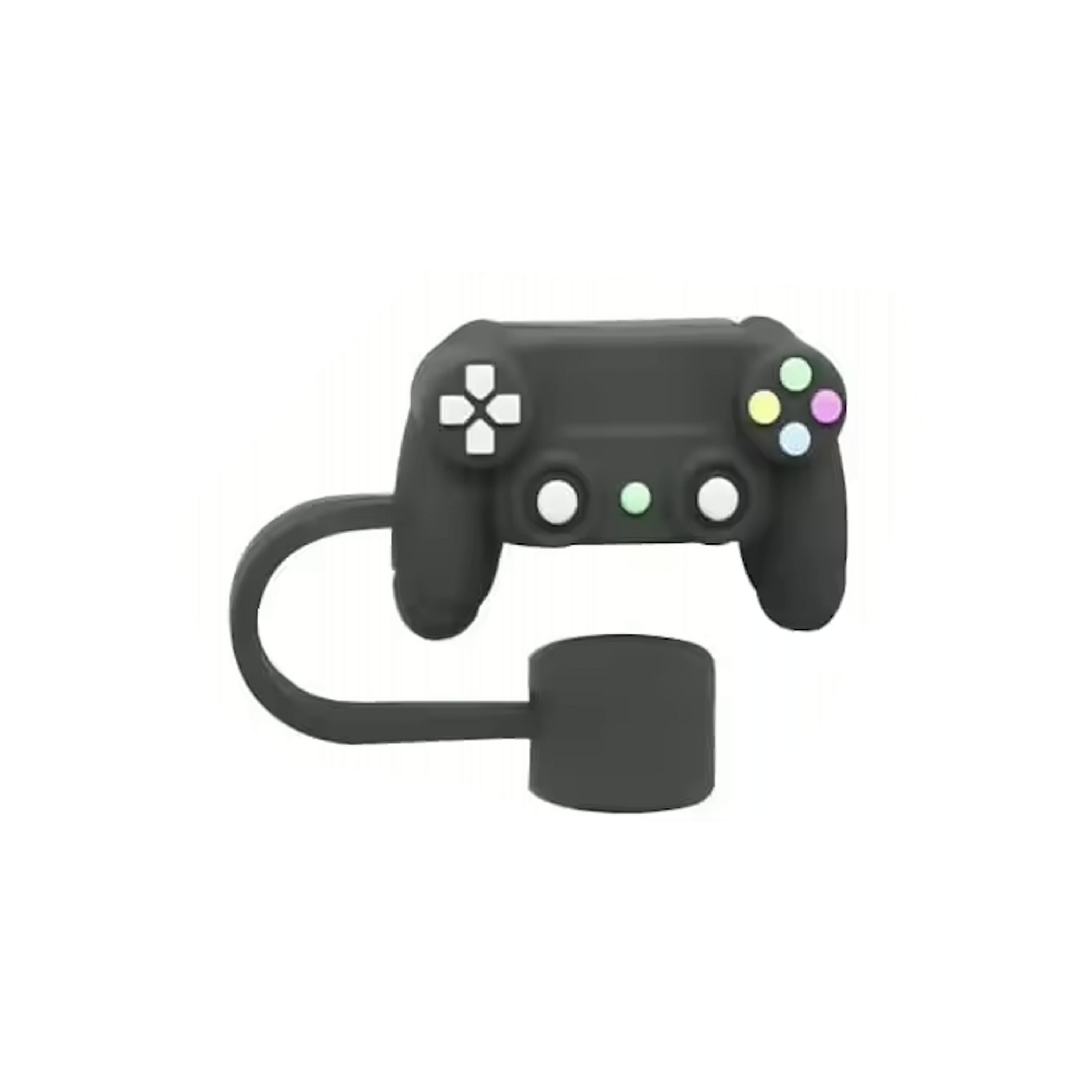 Decorative Gamepad Style Straw Caps 2