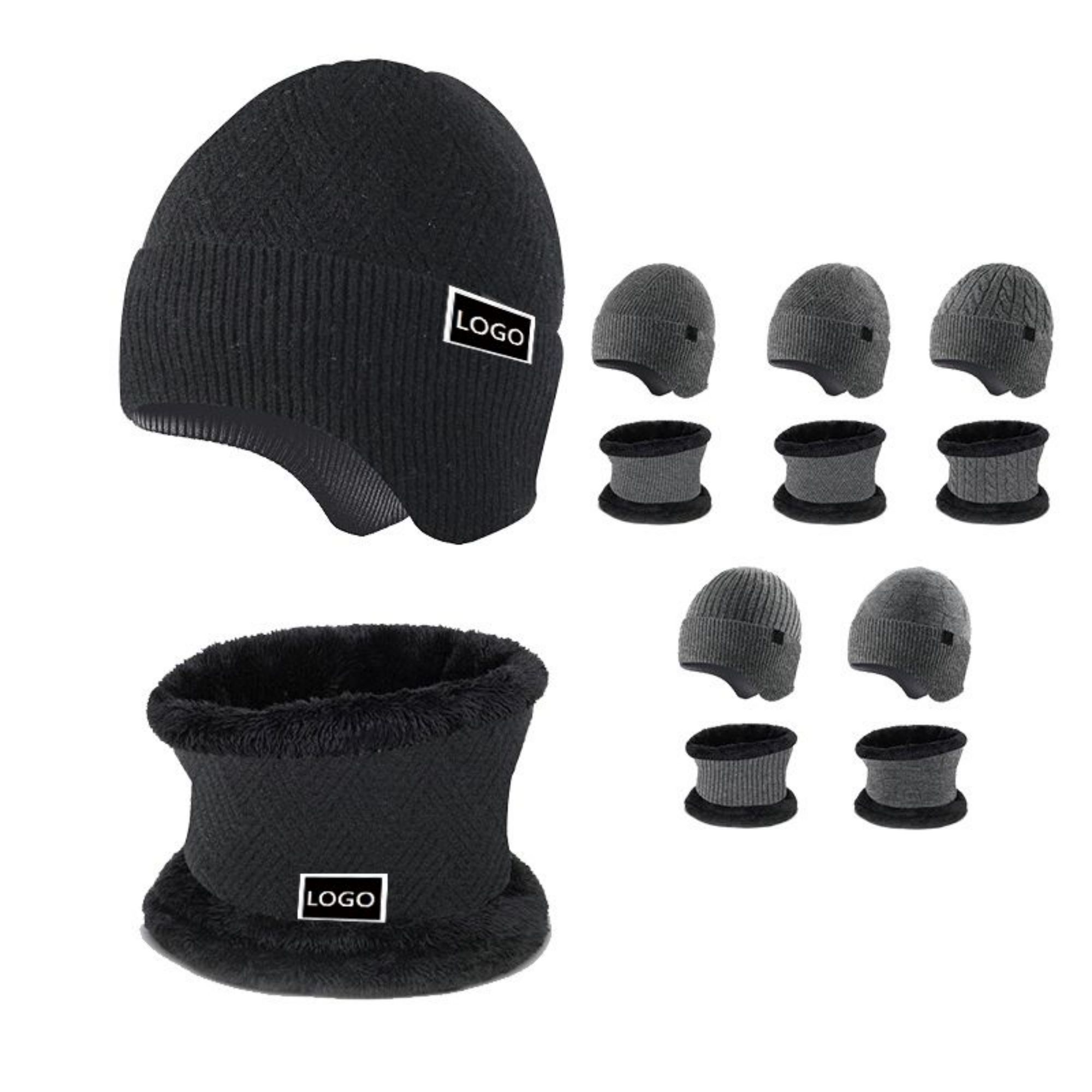 Two-Piece Thick Beanie And Snood Set 2
