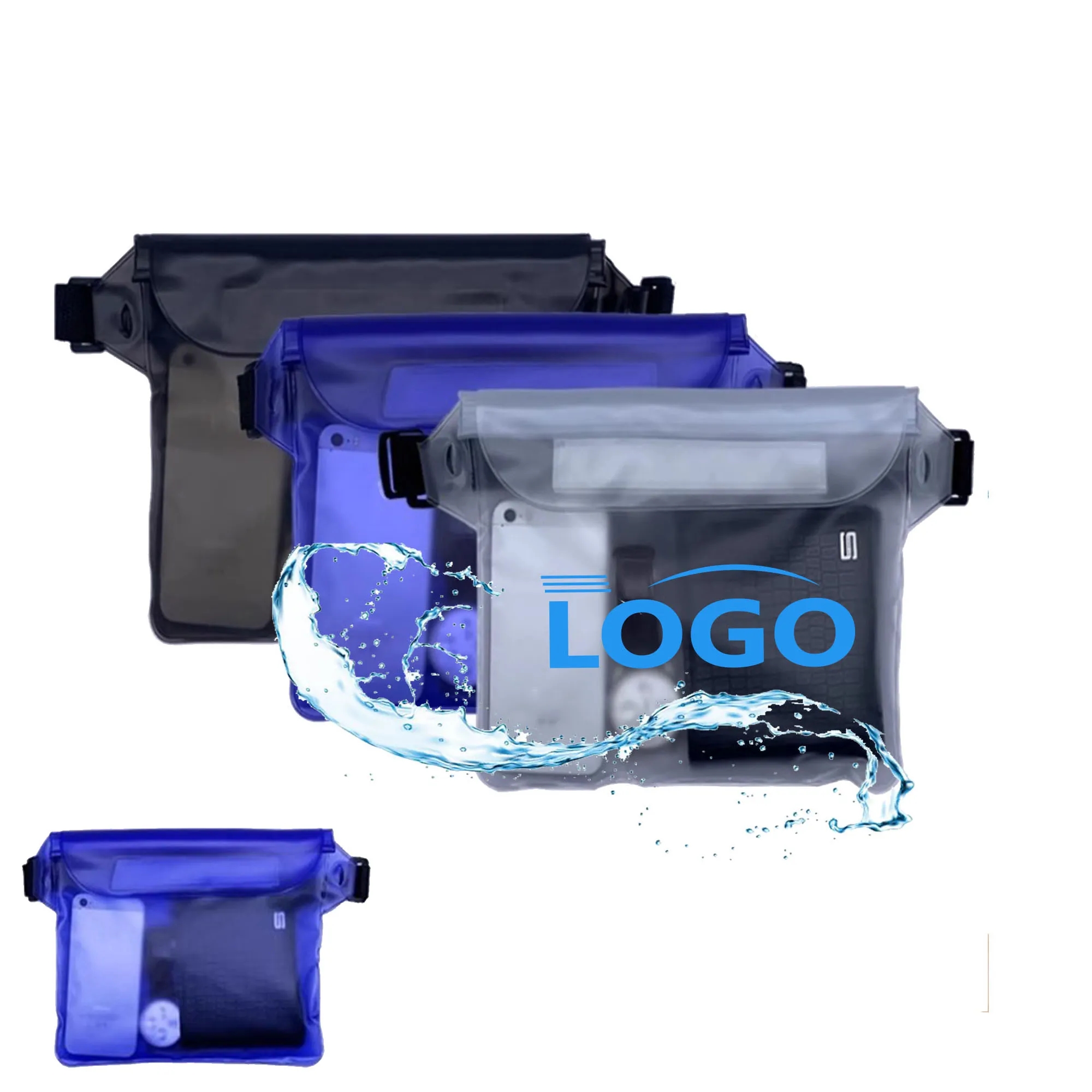Waterproof  Beach Pouch With Waist Strap