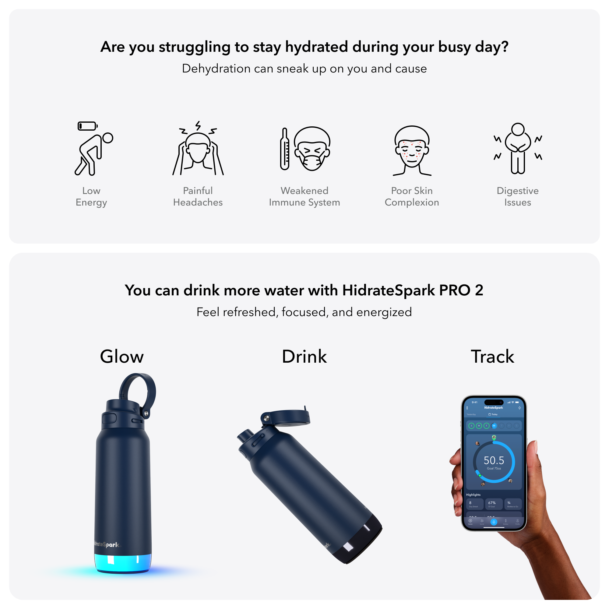 HidrateSpark® 32 oz. PRO 2 Bottle with Chug Lid 14