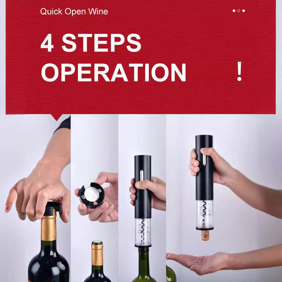 Rechargeable Automatic Wine Corkscrew Bottle Opener 9