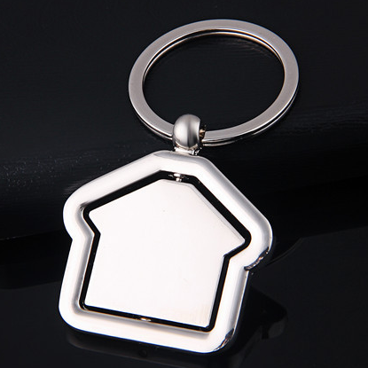 Luxe Silver House Photo Keyring 8