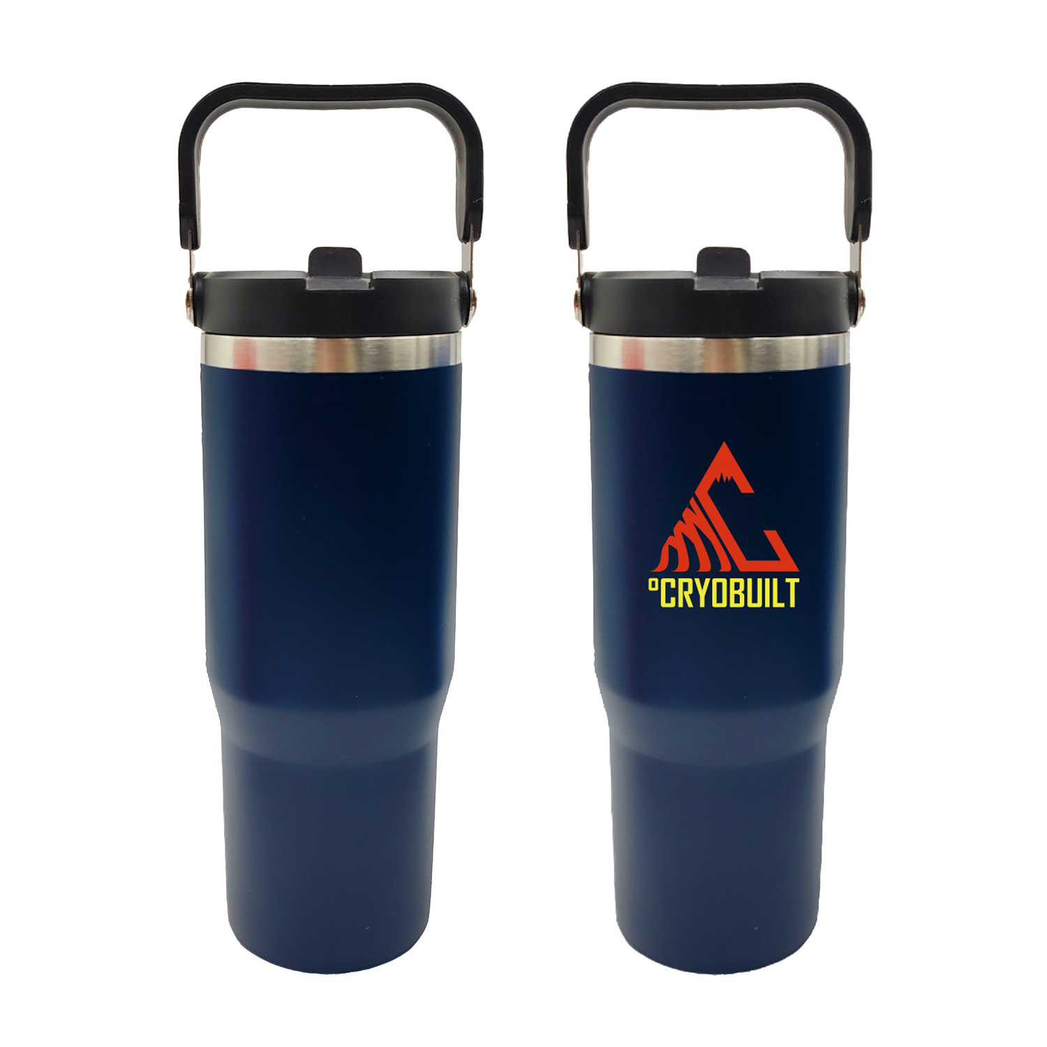 Tumbler with Handle and Built-In Straw, 30 oz. 2
