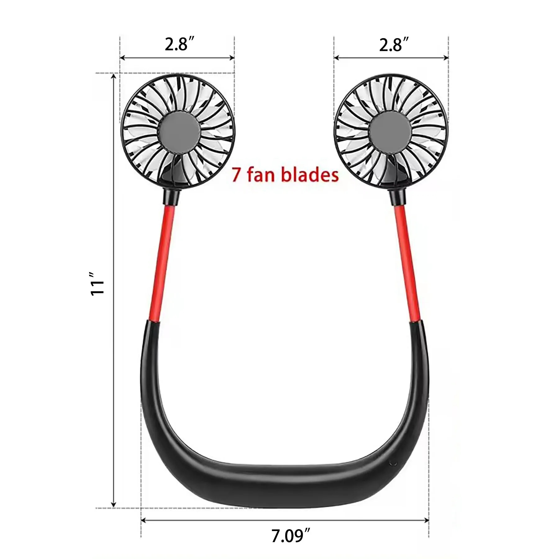 Dual Breeze Hands Free Neck Fan 7