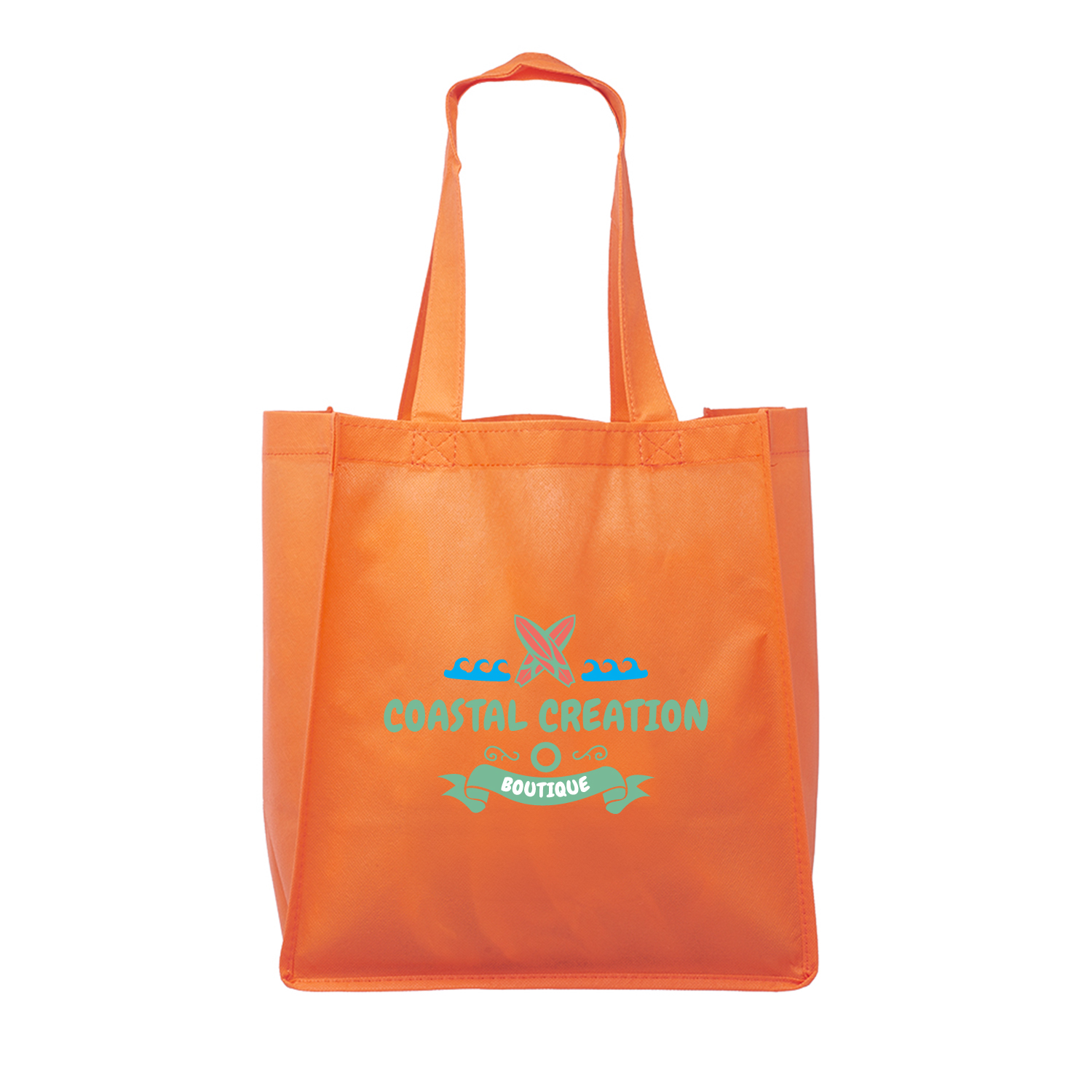 Clipper Non-Woven Grocery Tote Bag (Full Color Imprint) 20
