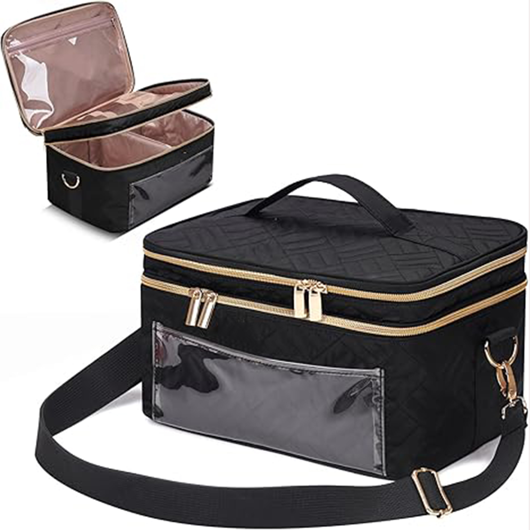 Double Layer Travel Makeup Bag Women 10