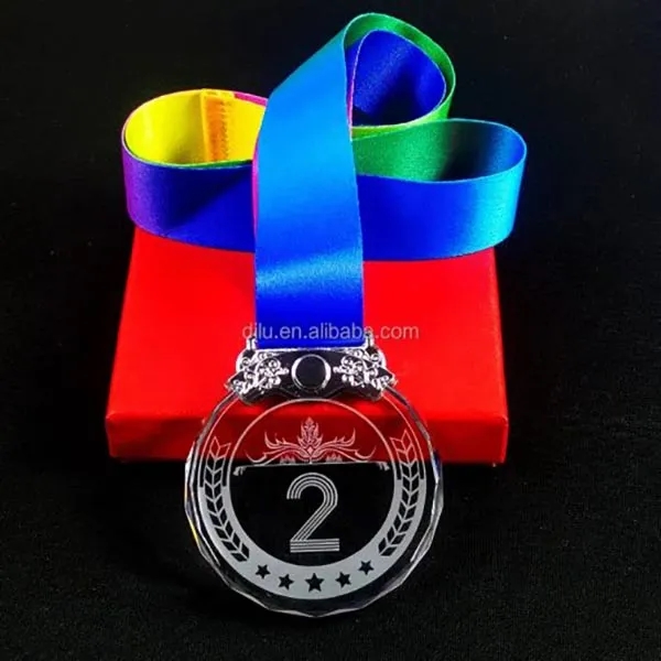 Personalized Glass Award Medal 3