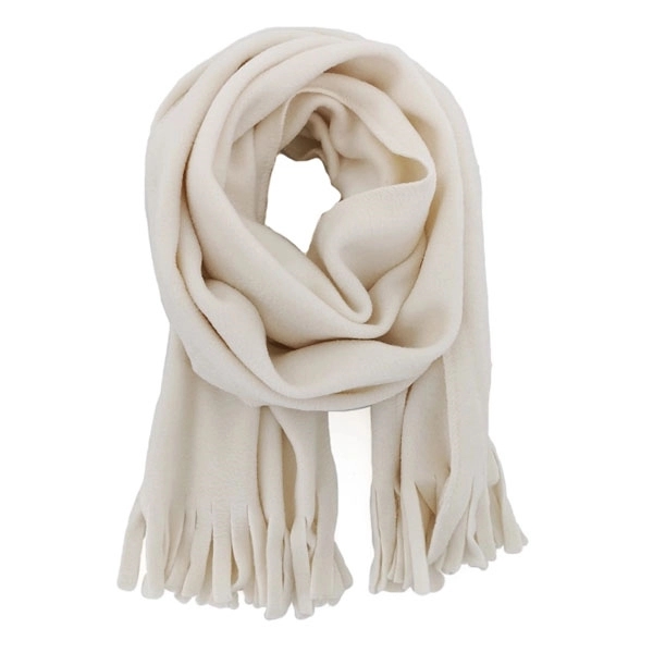 Polar Fleece Tassels Winter Scarf 15