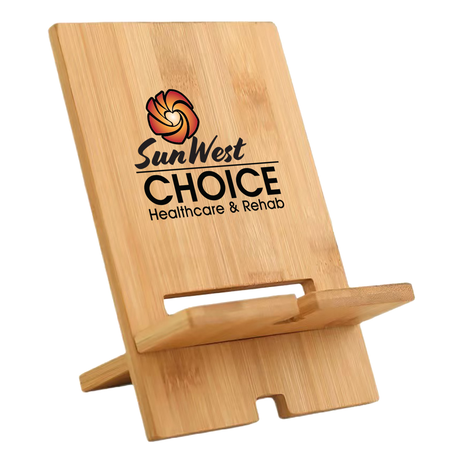 Eco-Friendly Bamboo Cell Phone Stand 3