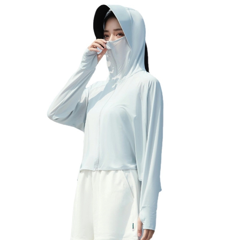 Sun Protection Jacket Hoodie Cooling Shirt with Face Mask 2