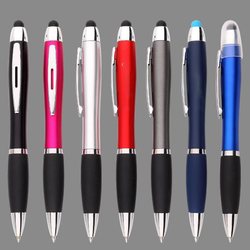Stylus Ballpoint Pen for Touch Screens w/LED Light 8